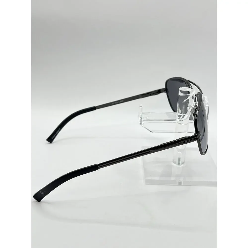 Panama Jack Polarized Aviator Sunglasses Black Gunmetal Unisex